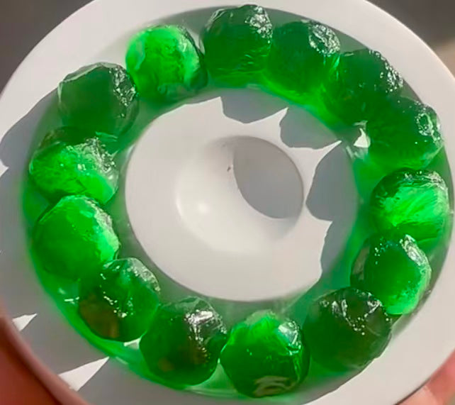 Imperial Jade Green Crystal Bracelet – The Emblem of Luck, Nobility & Eternity product photo